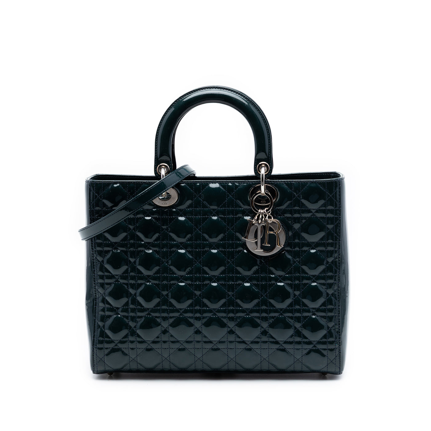 Large Patent Cannage Lady Dior - Image 1
