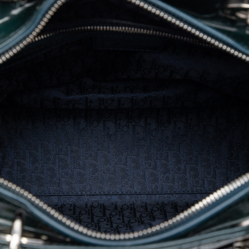 Large Patent Cannage Lady Dior - Image 4