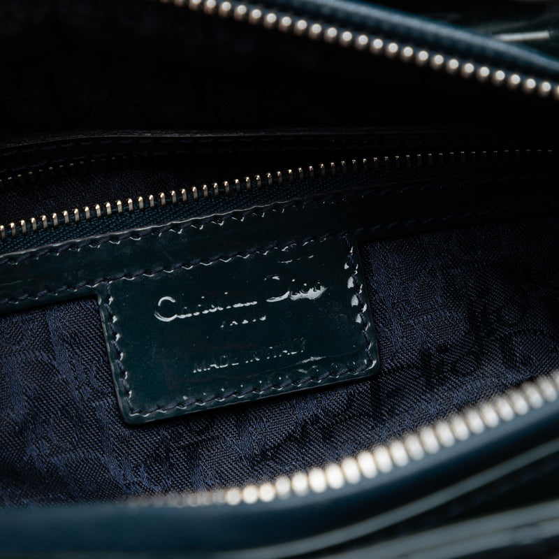 Large Patent Cannage Lady Dior - Image 5