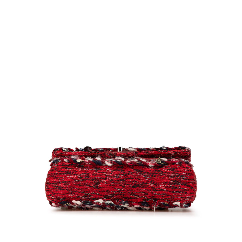 Medium Tweed Braided Charms Double Flap - Image 3