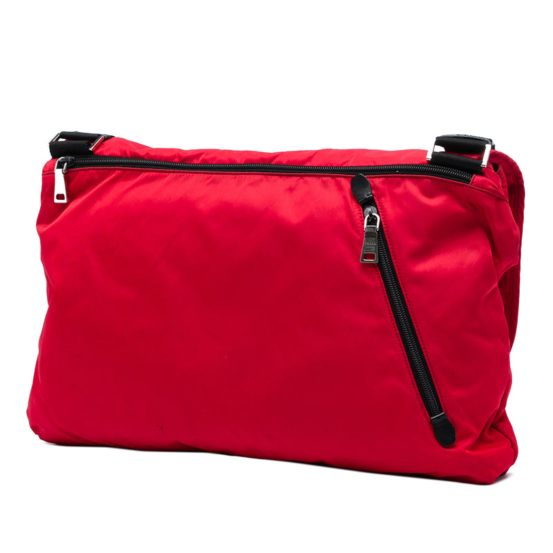 Tessuto Zip Double Buckle Messenger Bag - Image 2
