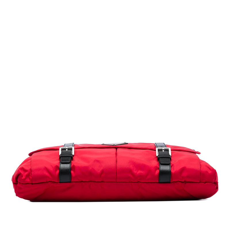 Tessuto Zip Double Buckle Messenger Bag - Image 3