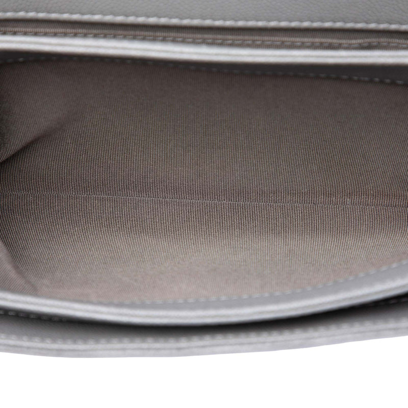 Small CC Stitched Caviar and Suede Lady Coco Flap - Image 4