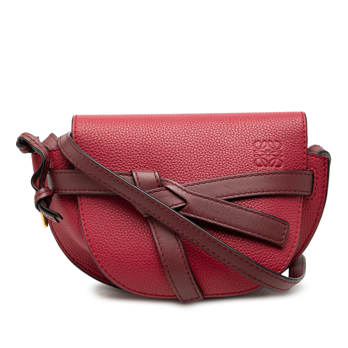 Mini Bicolor Grained Calfskin Gate Crossbody - Image 1