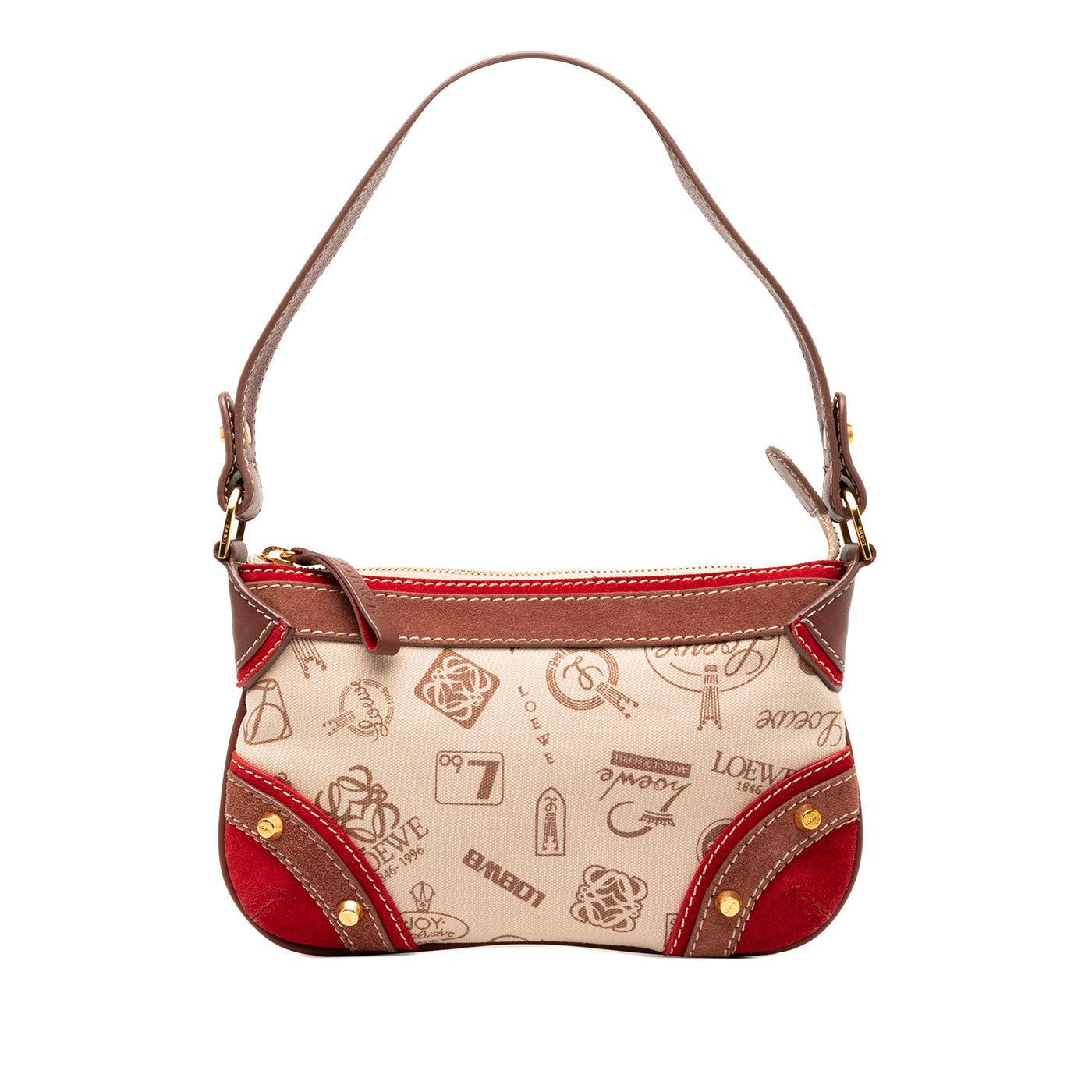 160th Anniversary Suede Trimmed Canvas Shoulder Bag - Image 1