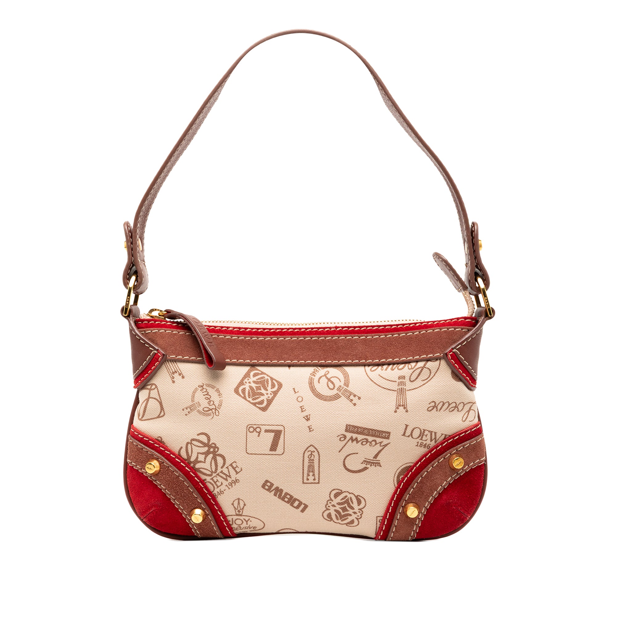 160th Anniversary Suede Trimmed Canvas Shoulder Bag - Image 1