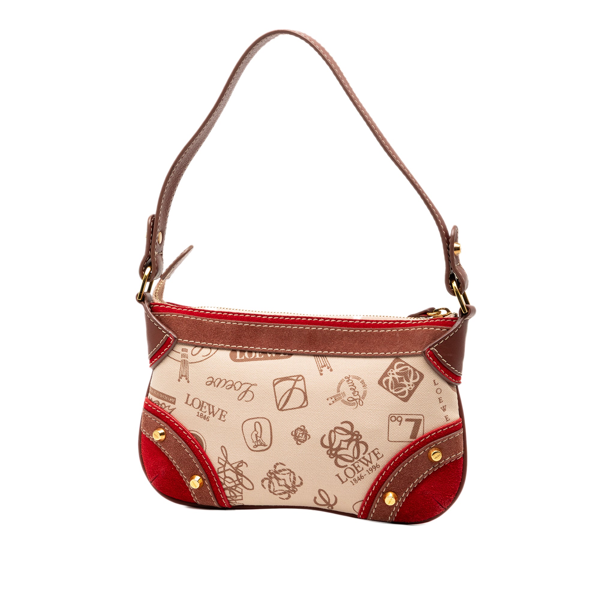 160th Anniversary Suede Trimmed Canvas Shoulder Bag - Image 2