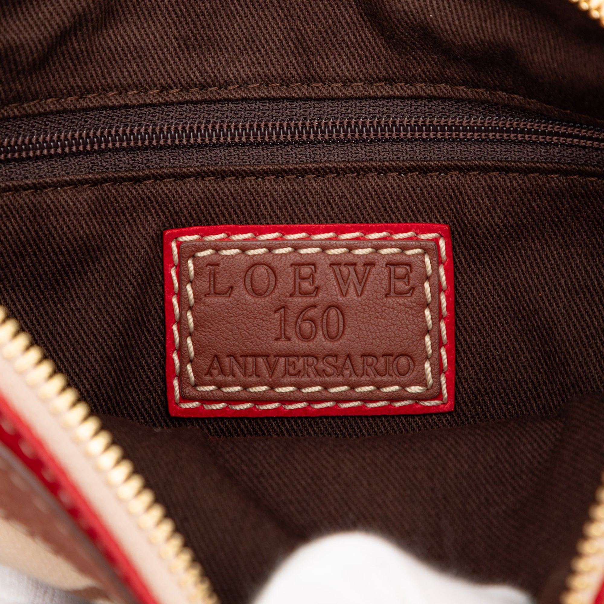 160th Anniversary Suede Trimmed Canvas Shoulder Bag - Image 5