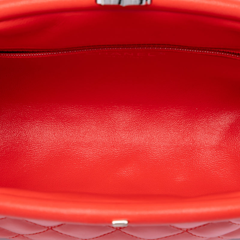 Quilted Patent Timeless Kiss Lock Clutch - Image 4