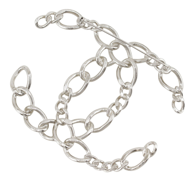 CC Brass Openwork Chain Brooch - Image 2