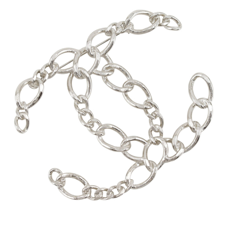 CC Brass Openwork Chain Brooch - Image 3