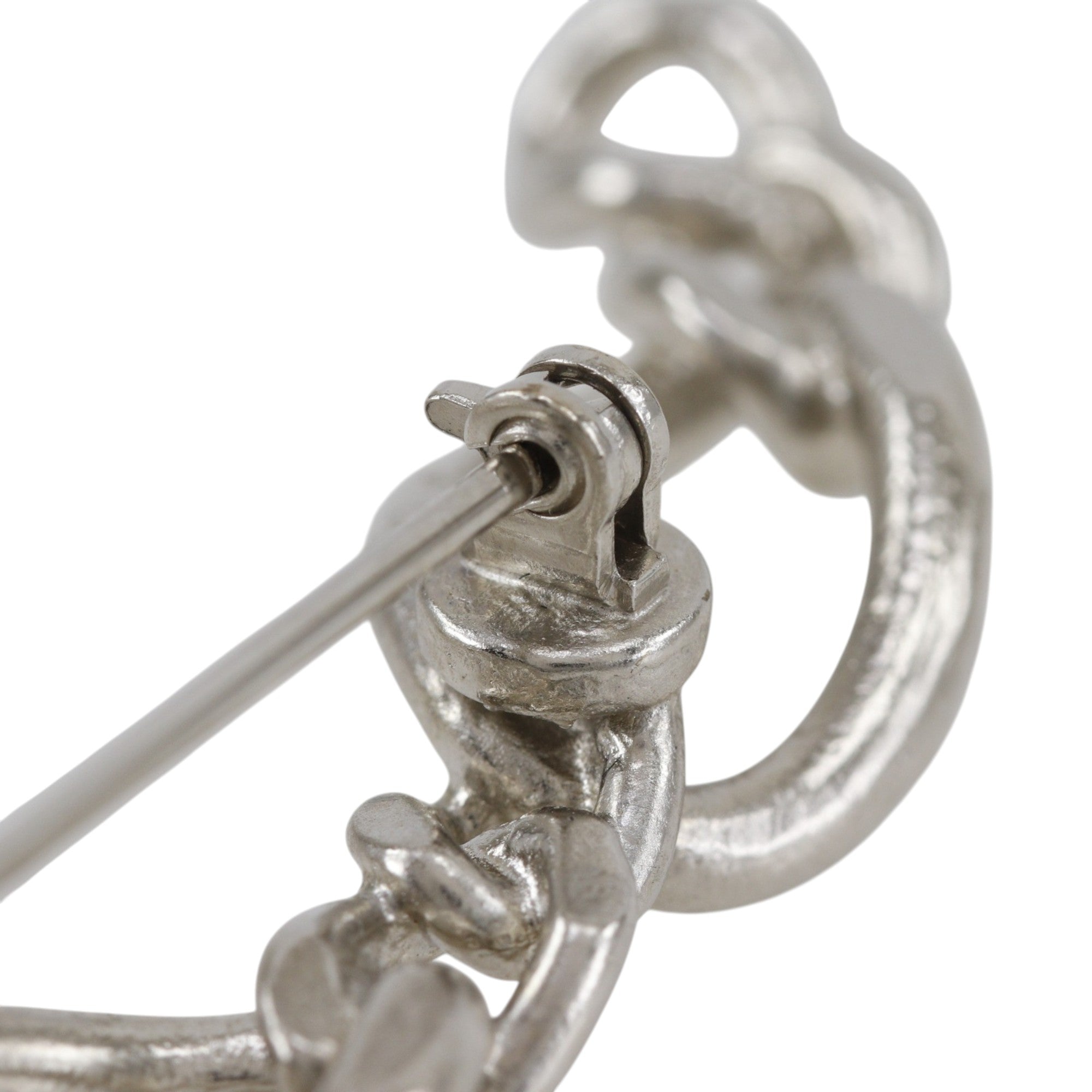 CC Brass Openwork Chain Brooch - Image 8