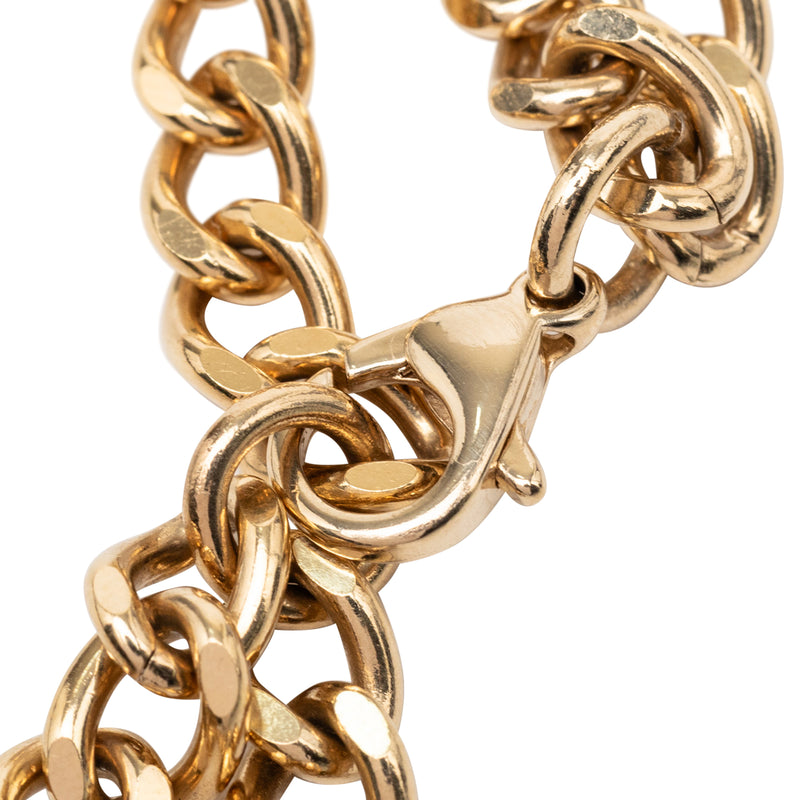 Gold Plated Strass Coco Plaque Double Chain Belt - Image 4