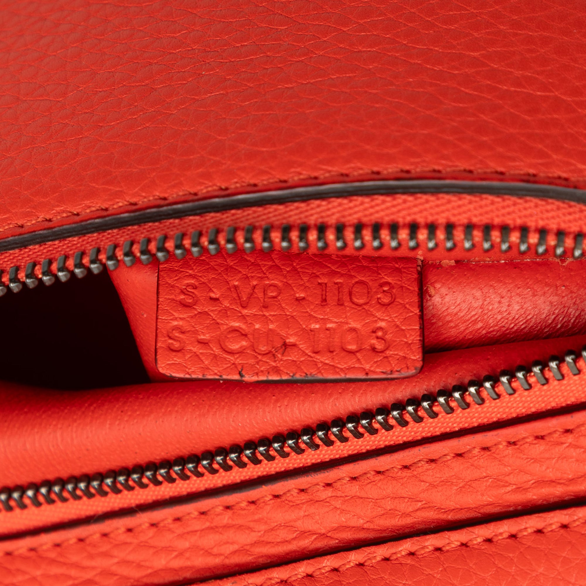 Medium Drummed Calfskin and Suede Trapeze Satchel - Image 6