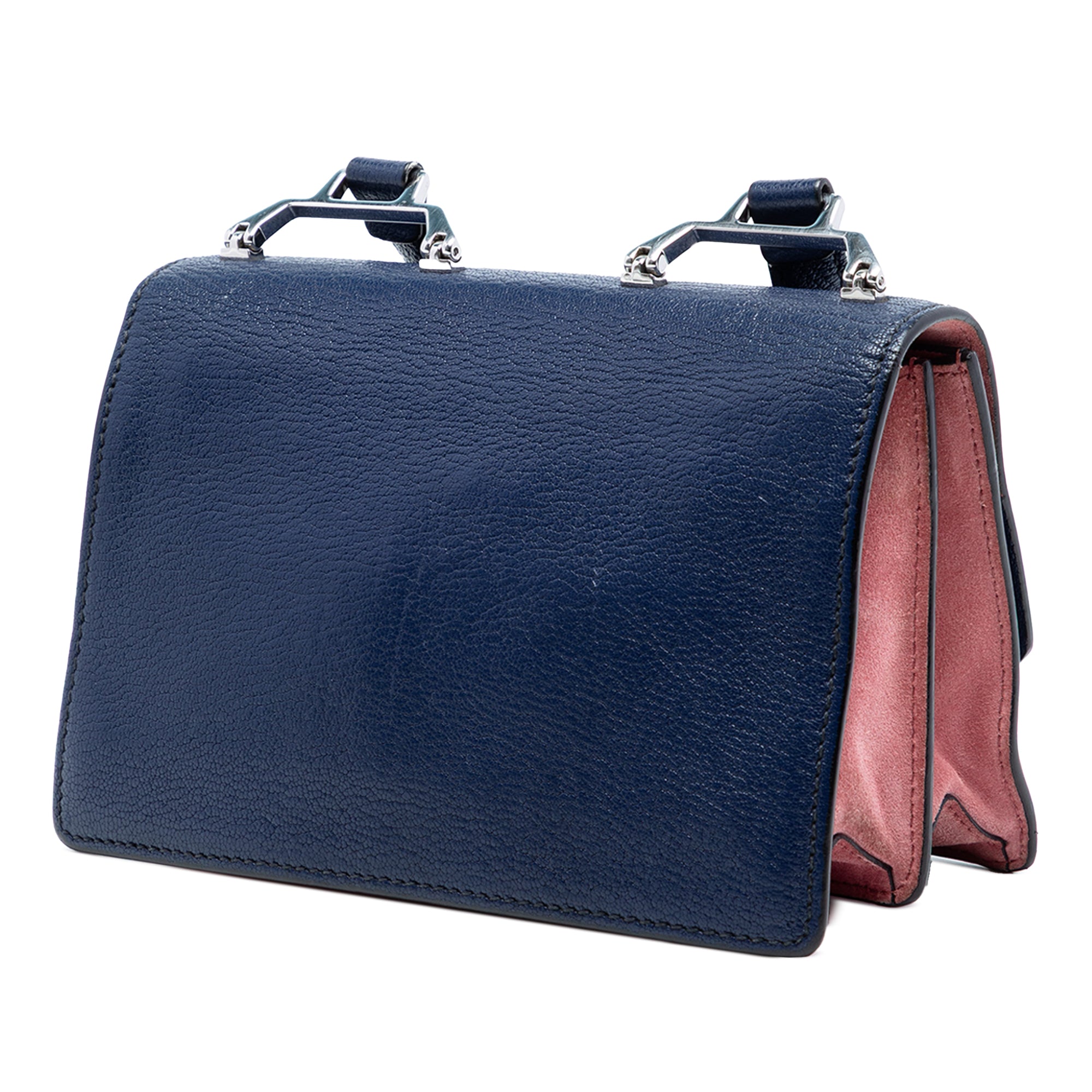 Goatskin Madras Miu Logo Crossbody - Image 2