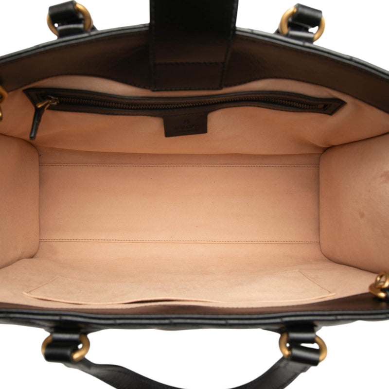 Medium GG Marmont Matelasse Diagonal Calfskin Shopping Tote - Image 4
