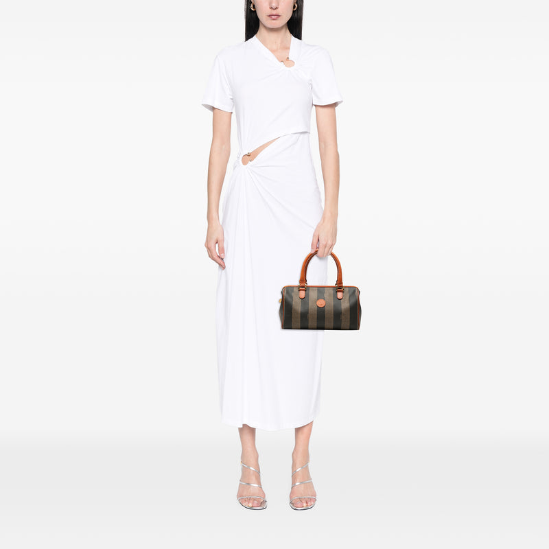 Pequin Coated Canvas Boston Bag - Image 6