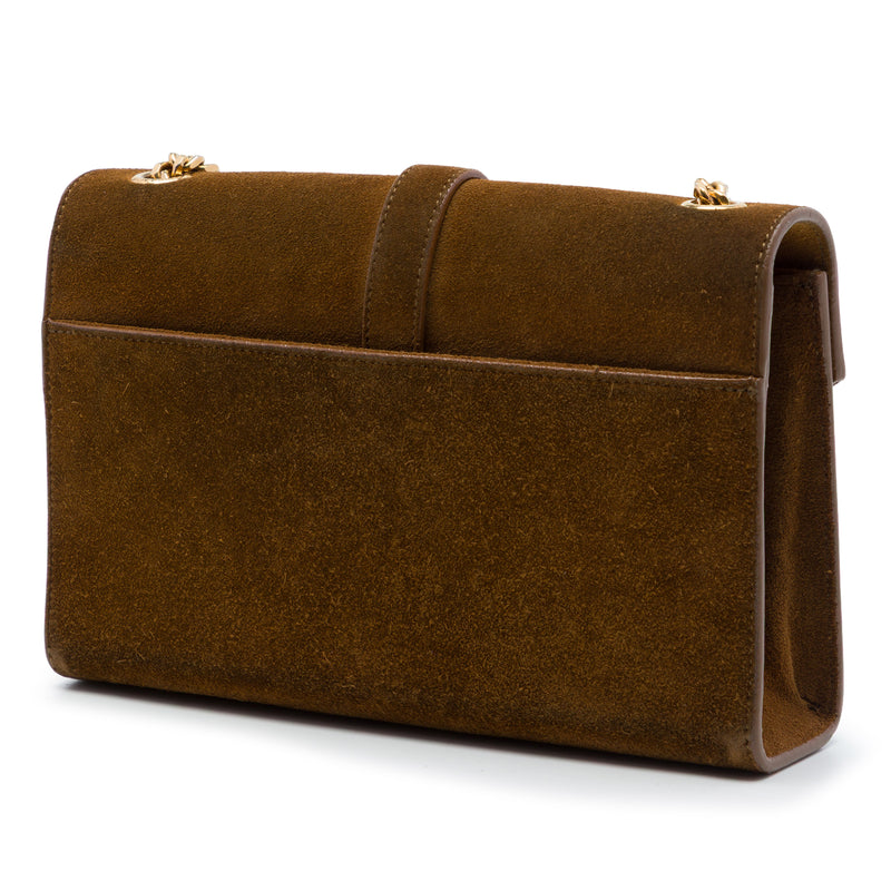Small Suede Monogram Envelope Crossbody - Image 2