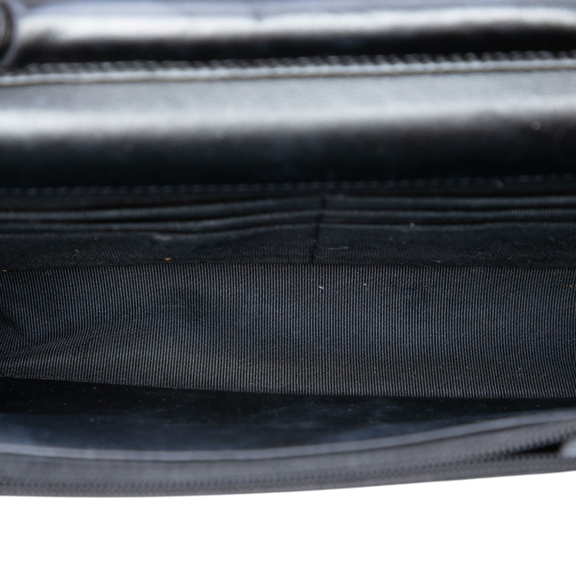 CC Quilted Shiny Aged Calfskin Wallet On Chain - Image 4