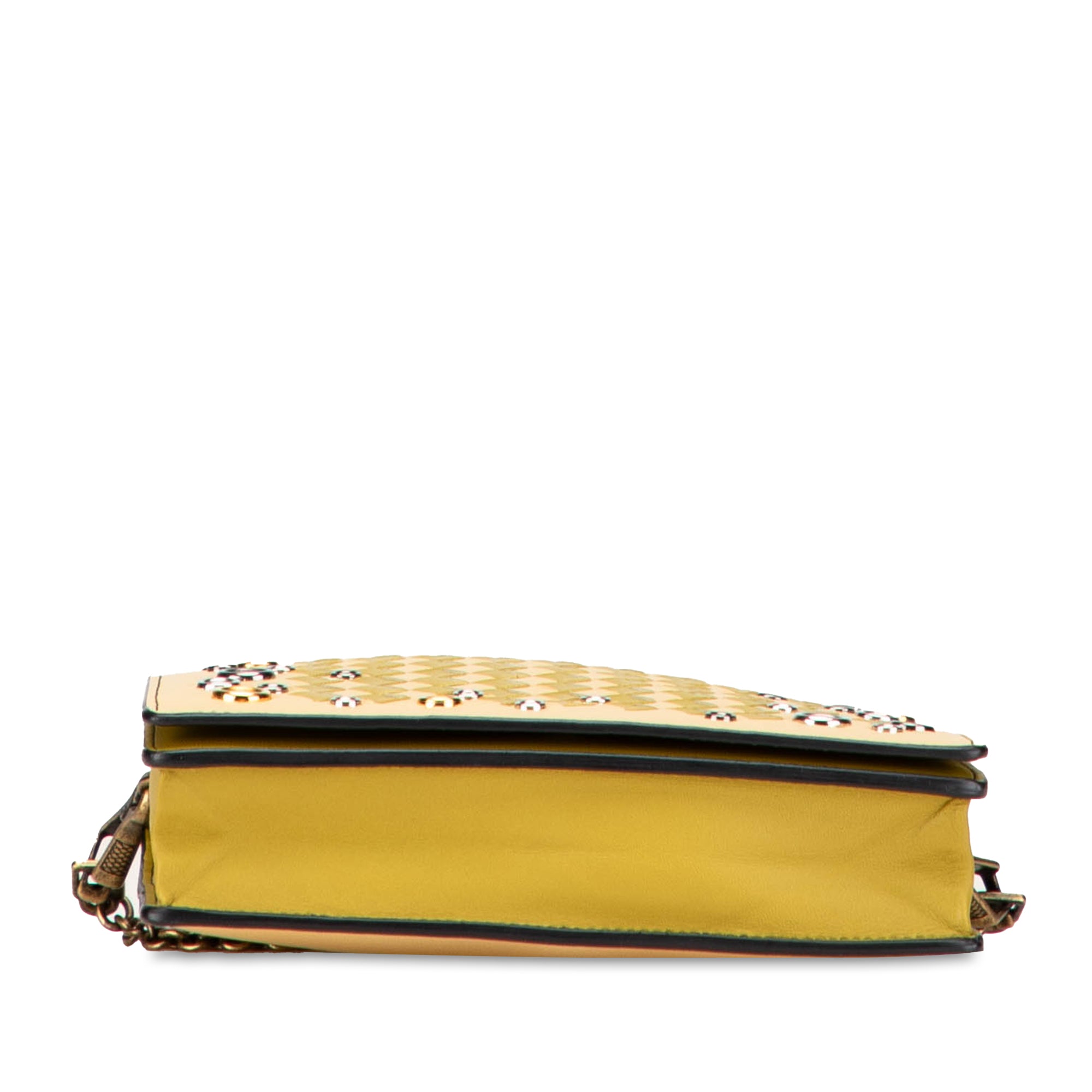 Nappa Intrecciato Studded Wallet on Chain - Image 3