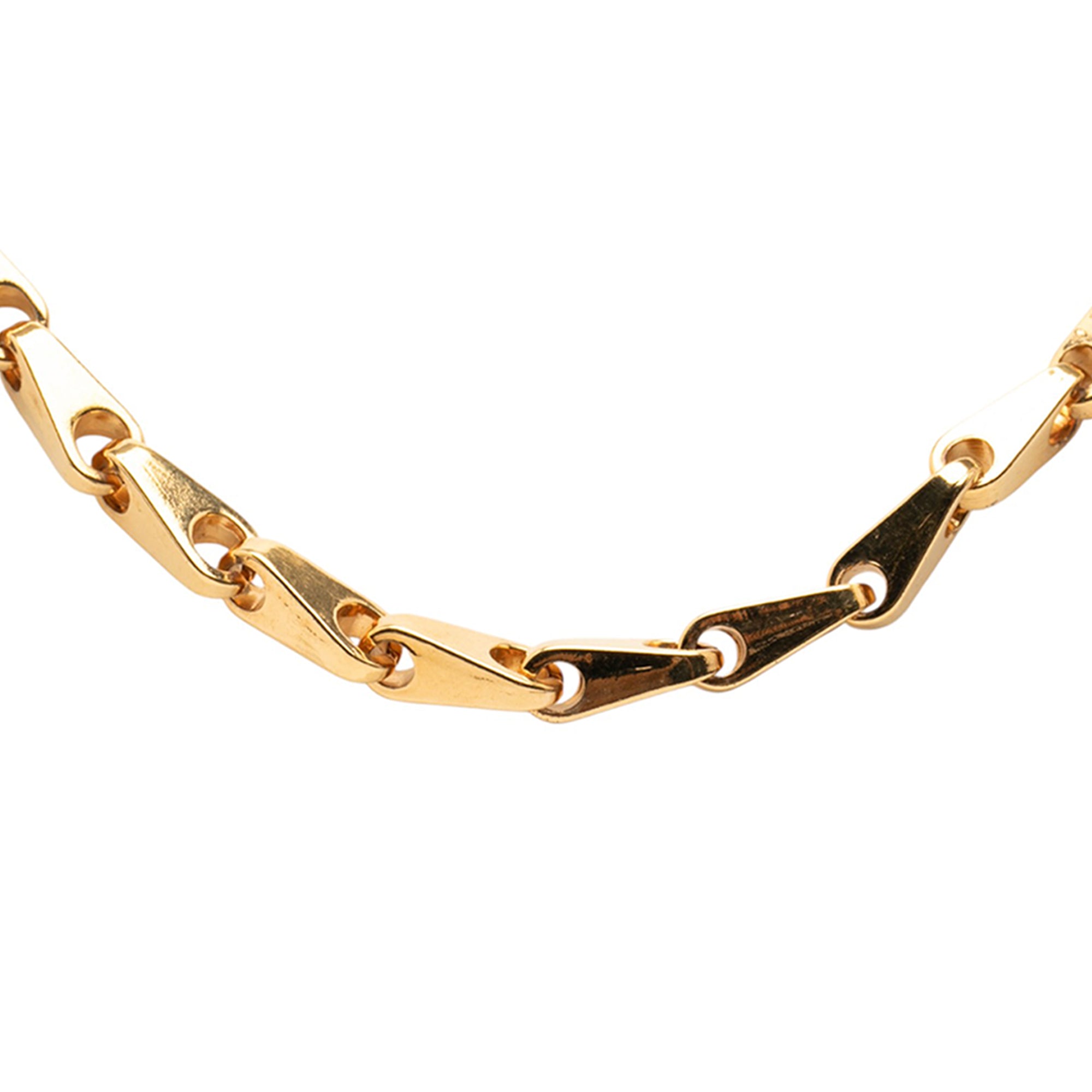 Gold Plated CC Pendant Necklace - Image 2