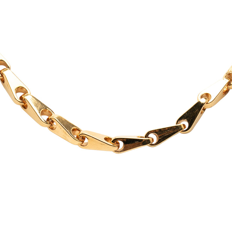 Gold Plated CC Pendant Necklace - Image 2