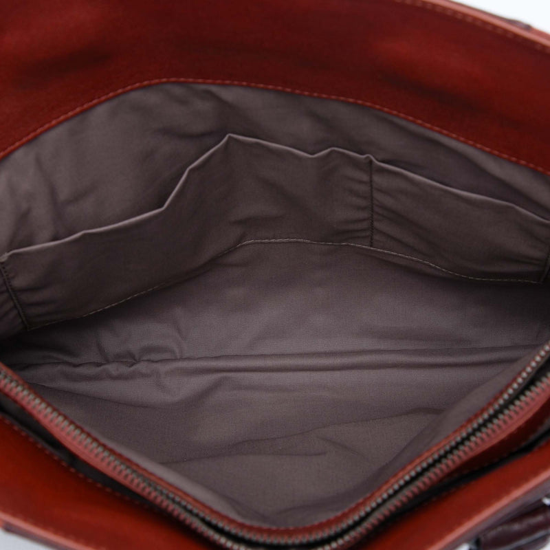 Nappa Intrecciato Club Fume Briefcase - Image 4