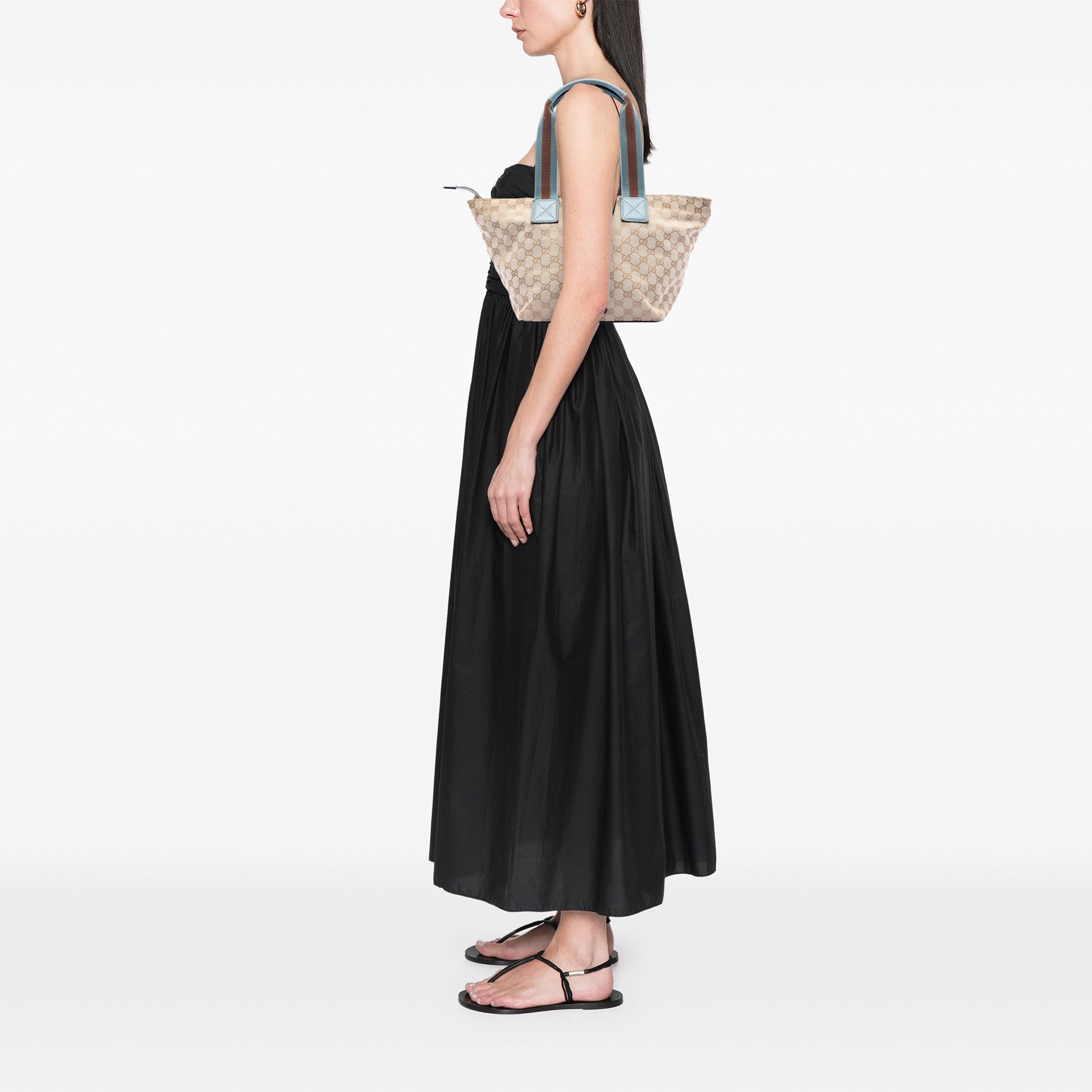 GG Canvas Web Tote - Image 7