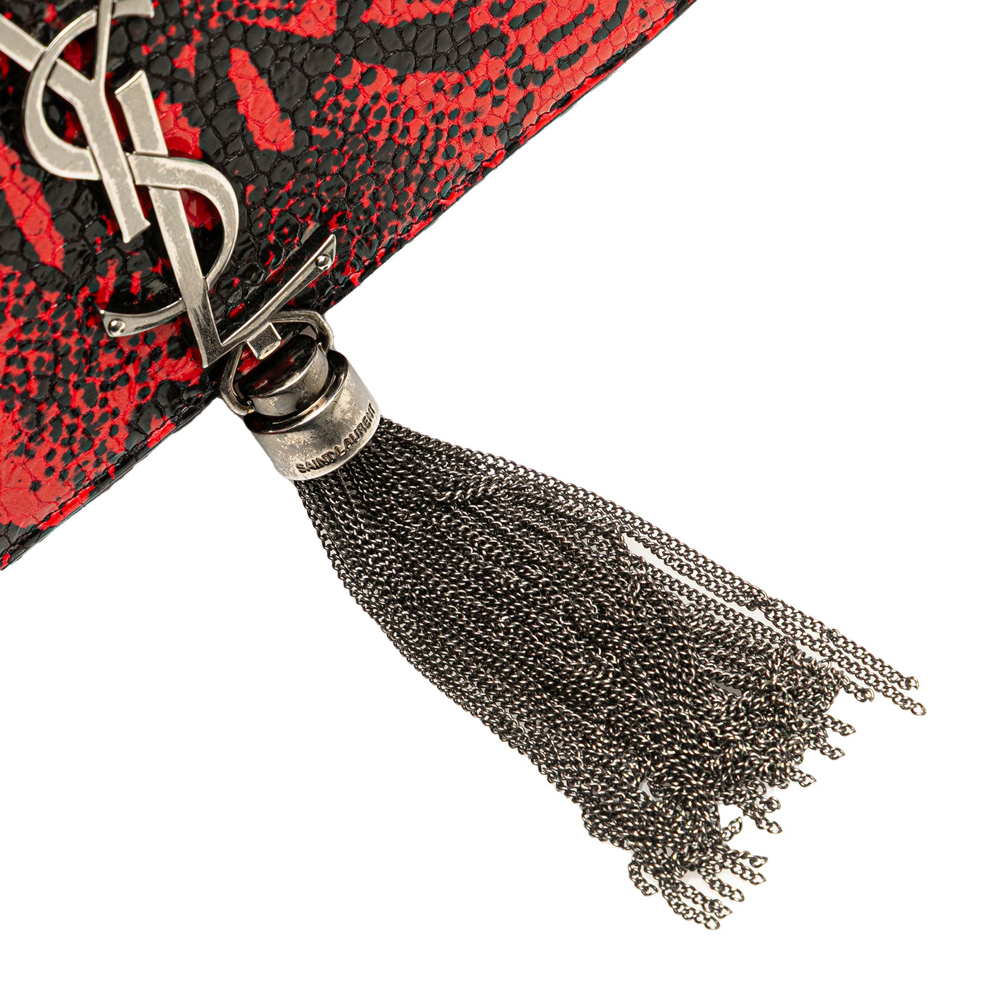Small Embossed Calfskin Classic Monogram Kate Crossbody - Image 7