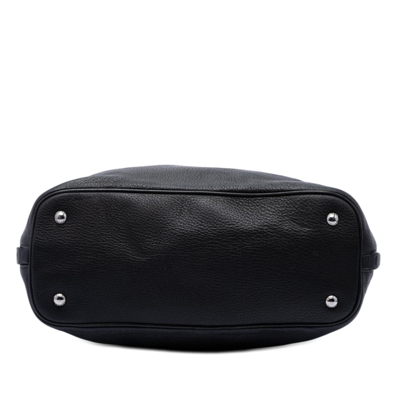 Bicolor Cervo Deerskin Side Zip Convertible Tote - Image 3