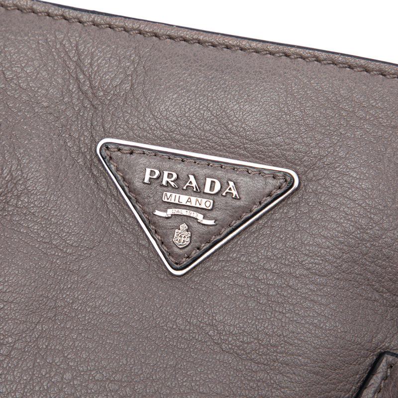 Bicolor Cervo Deerskin Side Zip Convertible Tote - Image 5