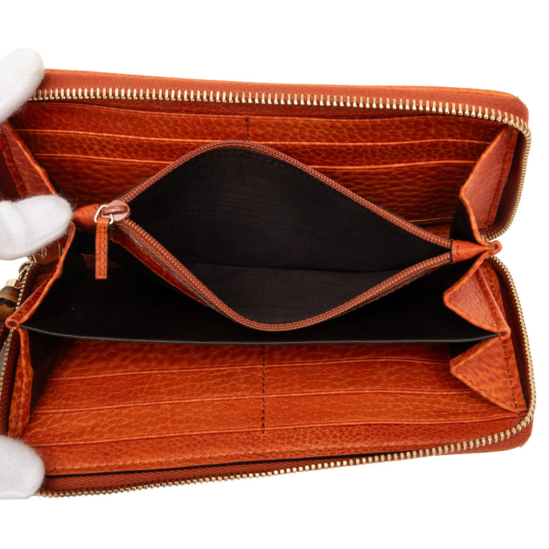 GG Canvas Bamboo Tassel Zip Around Long Wallet - Image 4