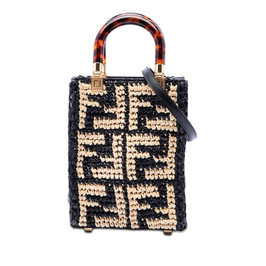 Mini Zucca Raffia Sunshine Shopper Tote - Image 1