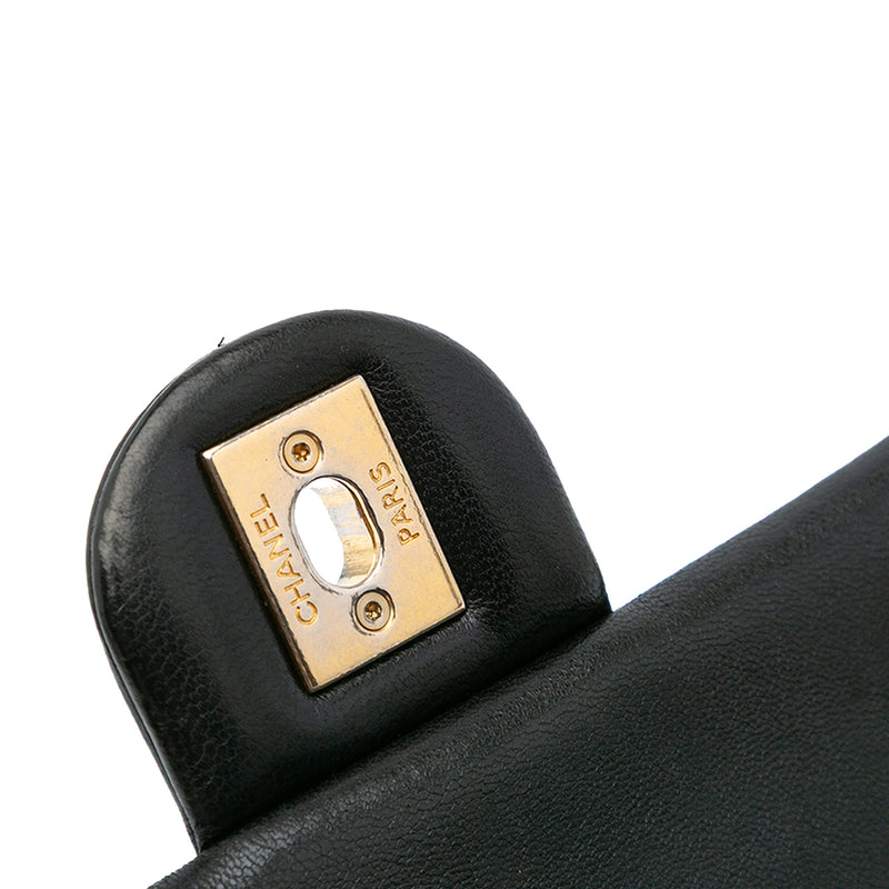 Mini Rectangular Chevron Lambskin Chain Around Flap - Image 7