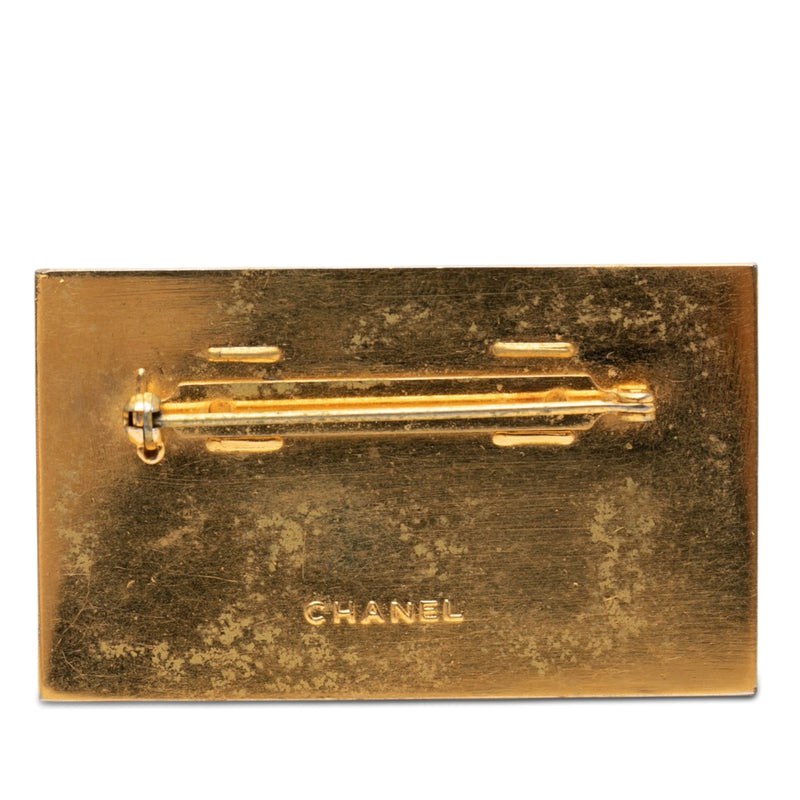 CC Gold Plated Logo Plate Brooch - Image 2