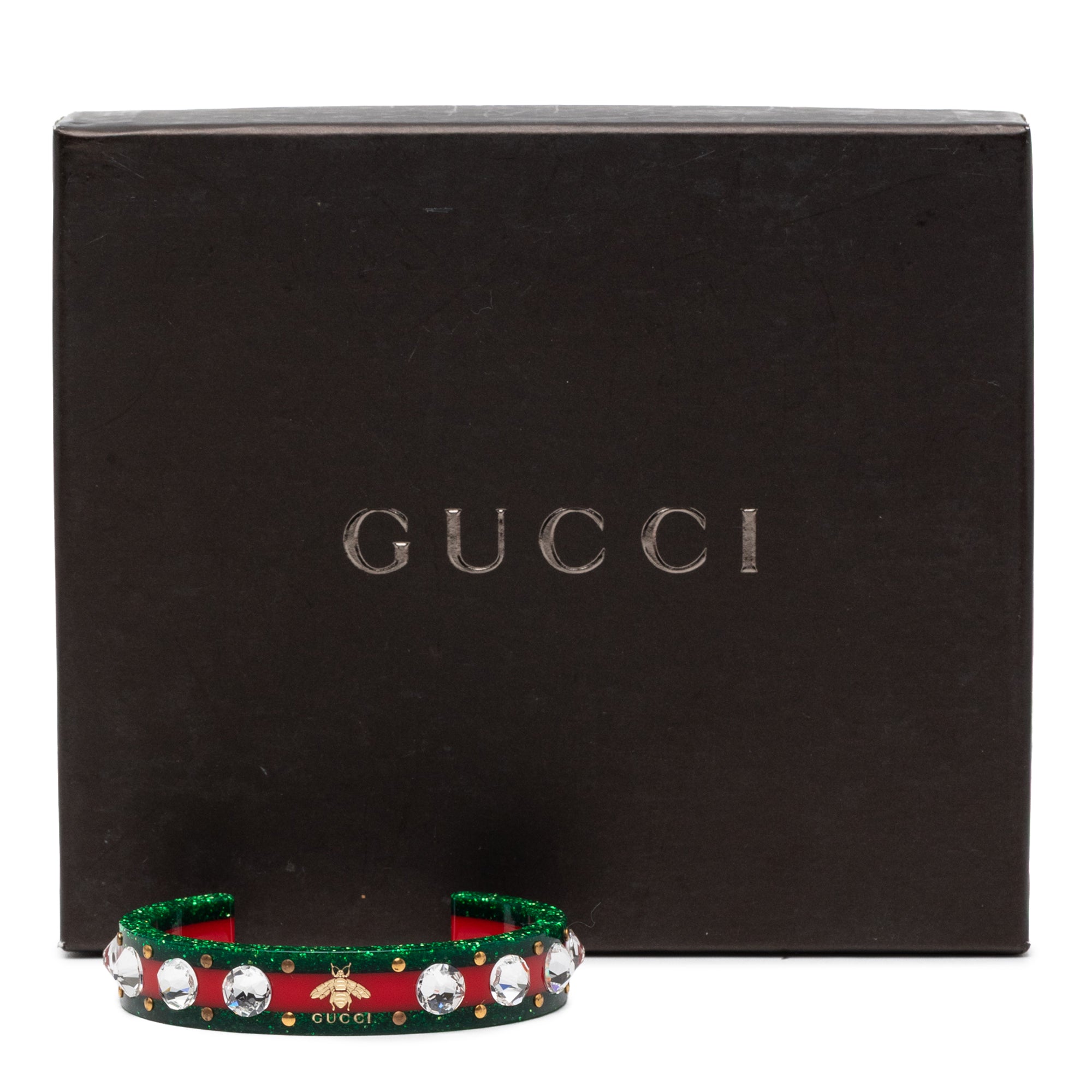 Resin and Strass Web Bee Cuff Bracelet - Image 5
