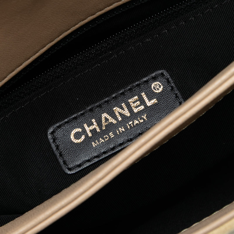 Quilted Suede Retro Label Flap - Image 5