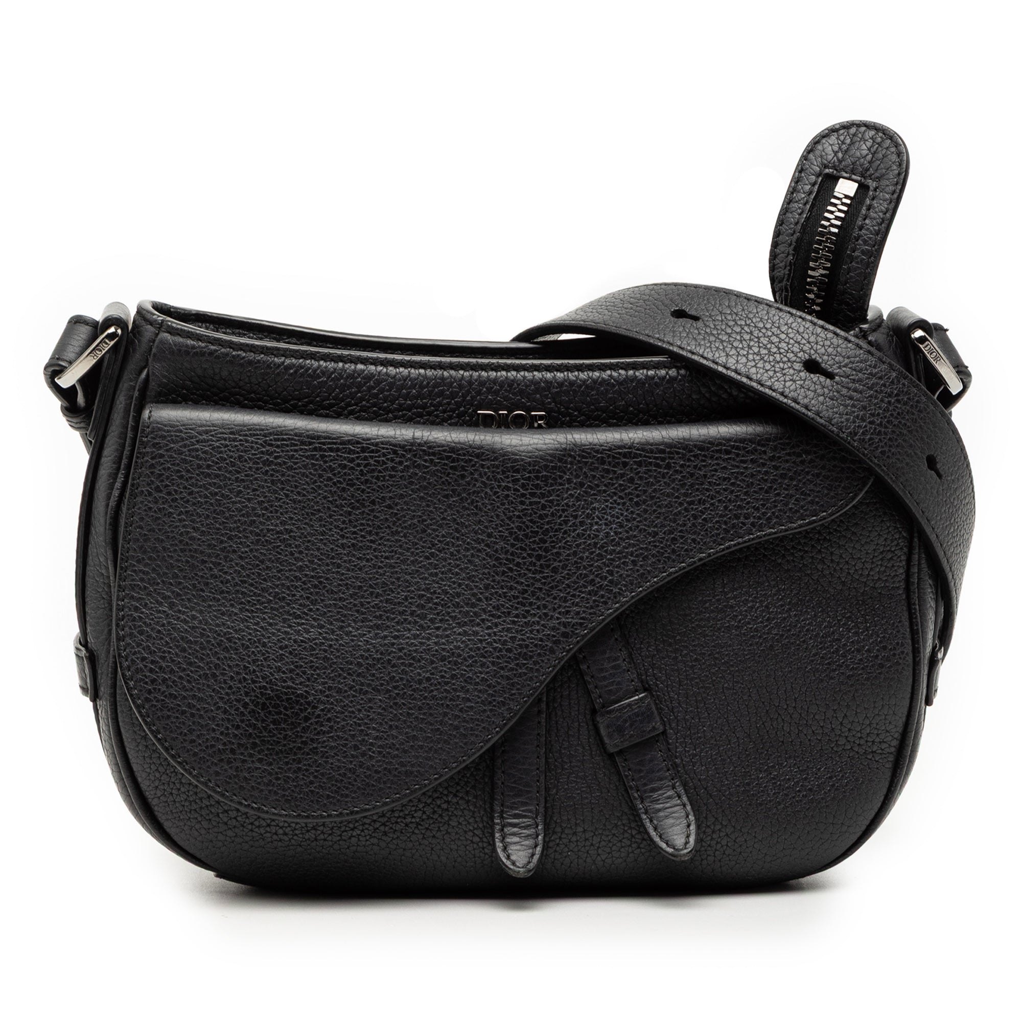 Grained Calfskin Saddle Soft Bag - Image 1