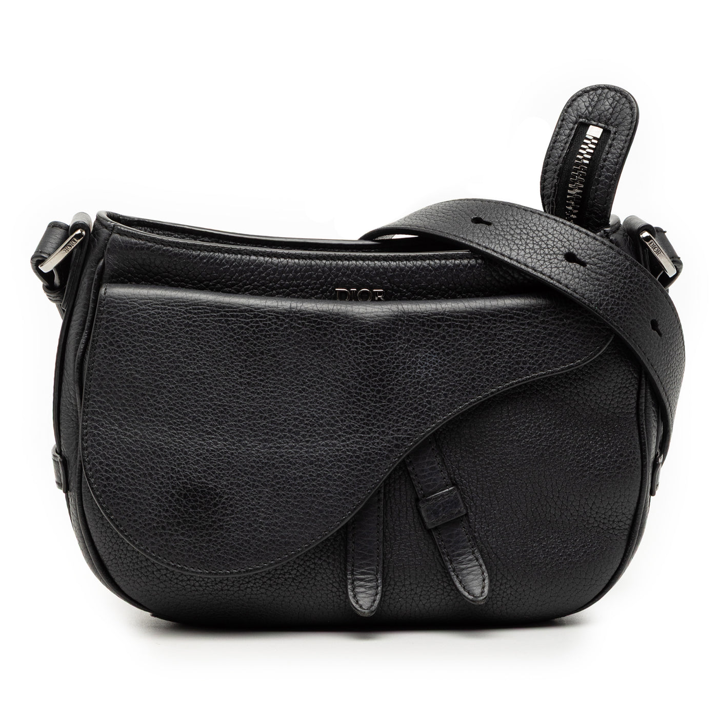 Grained Calfskin Saddle Soft Bag - Image 1