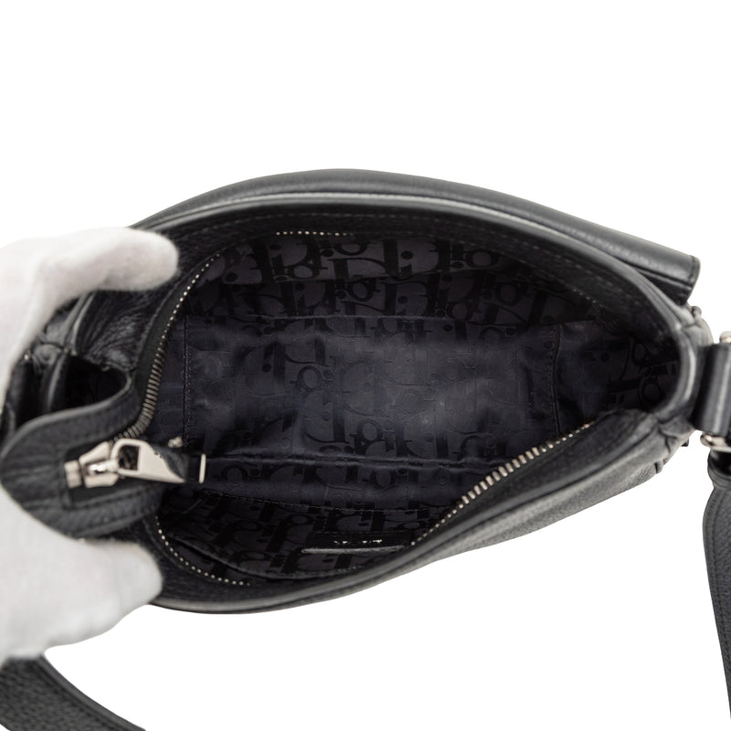 Grained Calfskin Saddle Soft Bag - Image 4