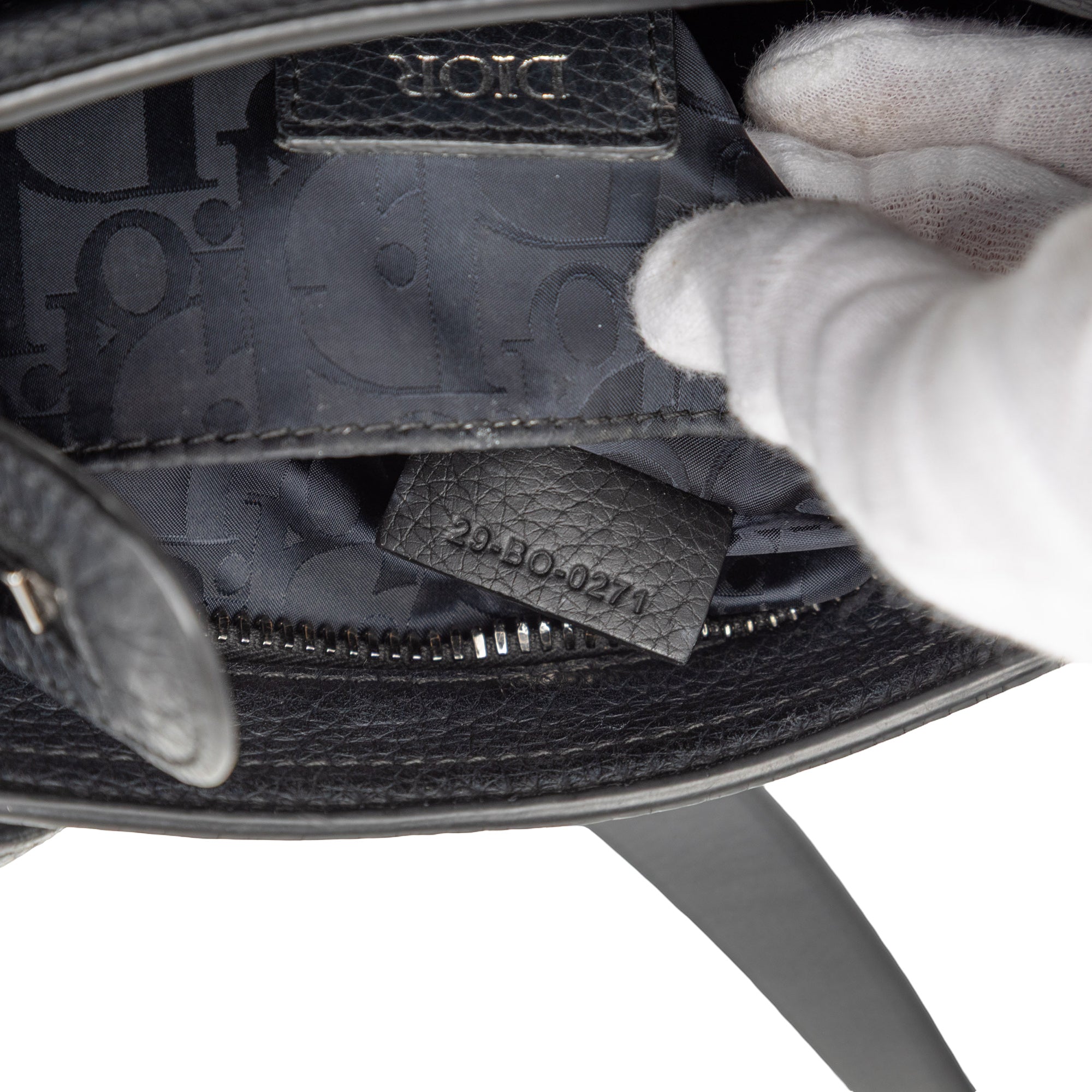 Grained Calfskin Saddle Soft Bag - Image 6
