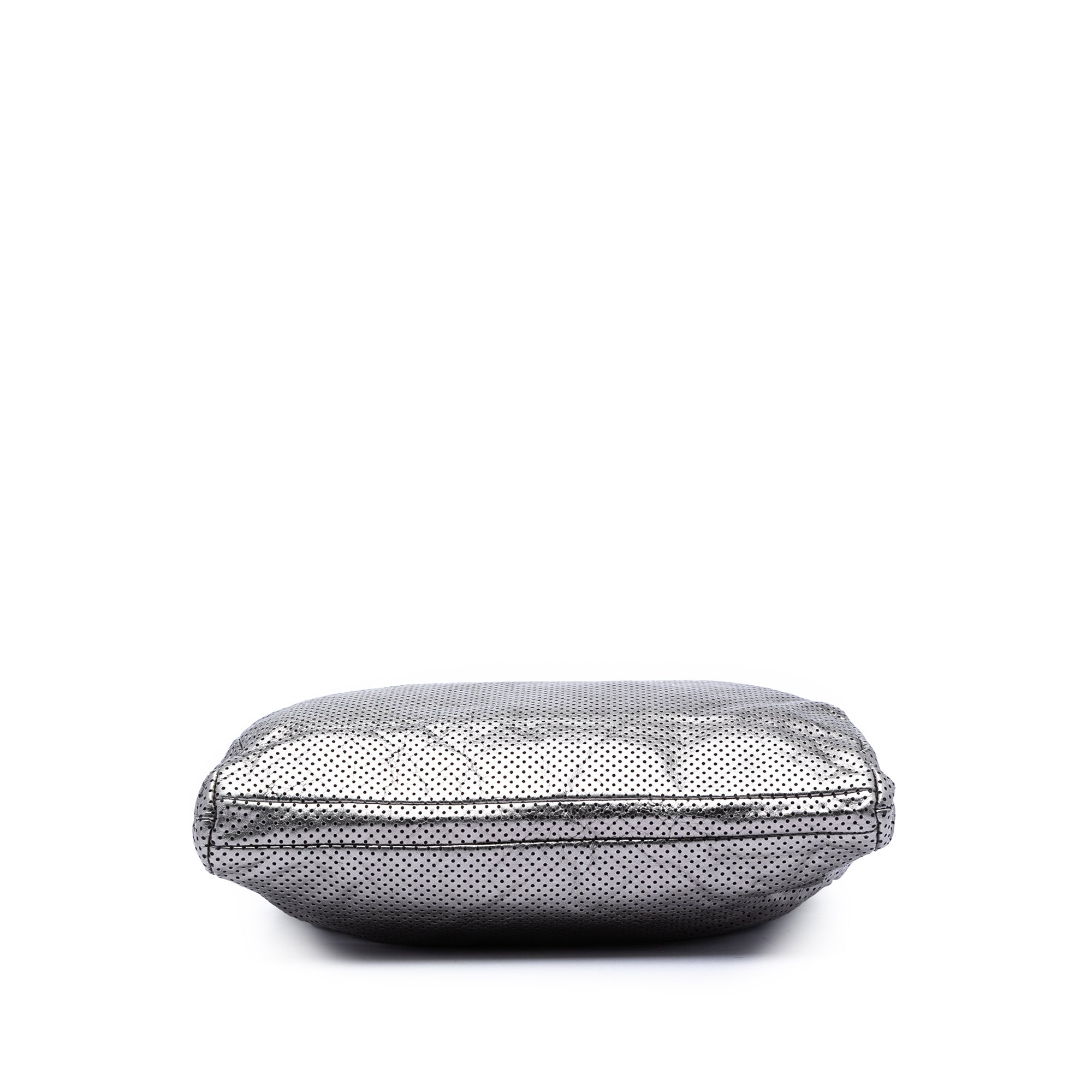 Perforated Crackled Metallic Calfskin Drill Tote - Image 3