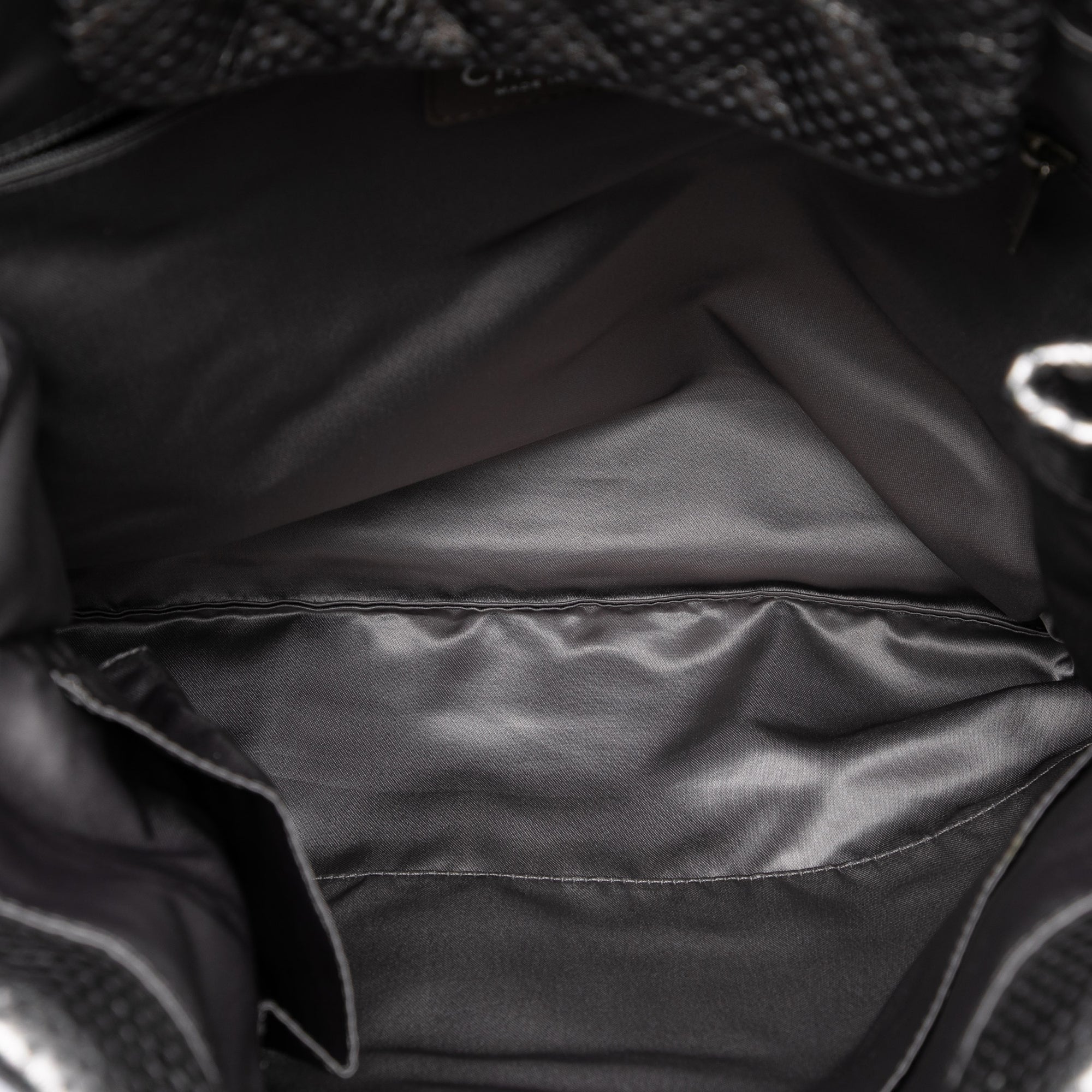 Perforated Crackled Metallic Calfskin Drill Tote - Image 4