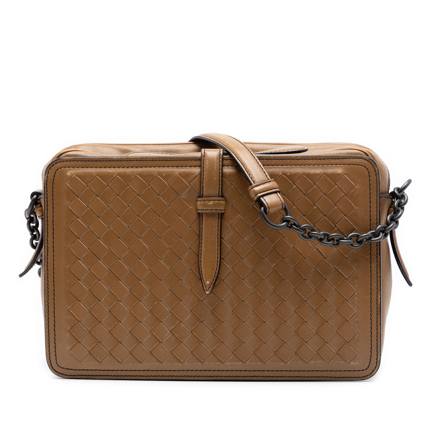 Nappa Intrecciato Belt Flap Camera Bag - Image 1