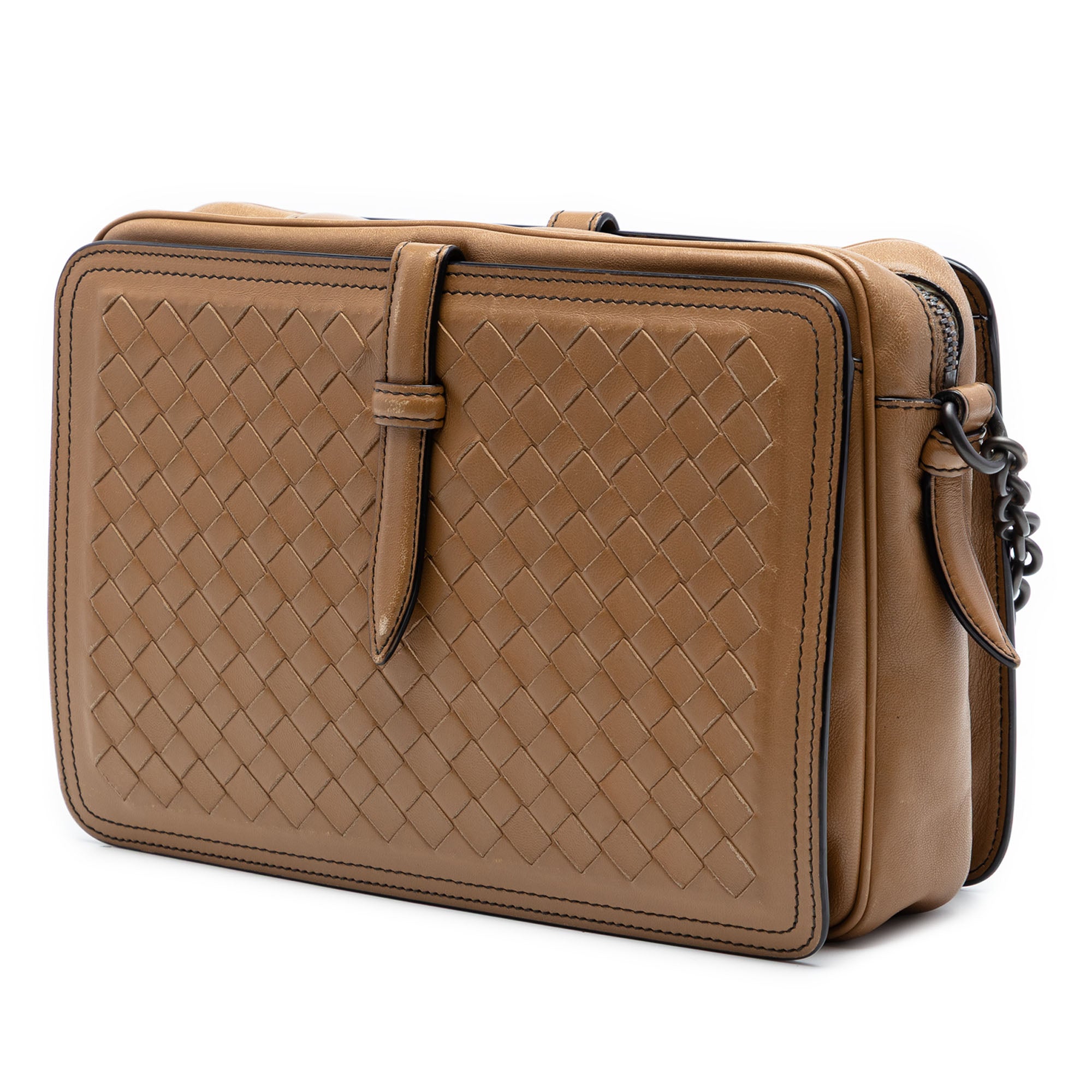 Nappa Intrecciato Belt Flap Camera Bag - Image 2