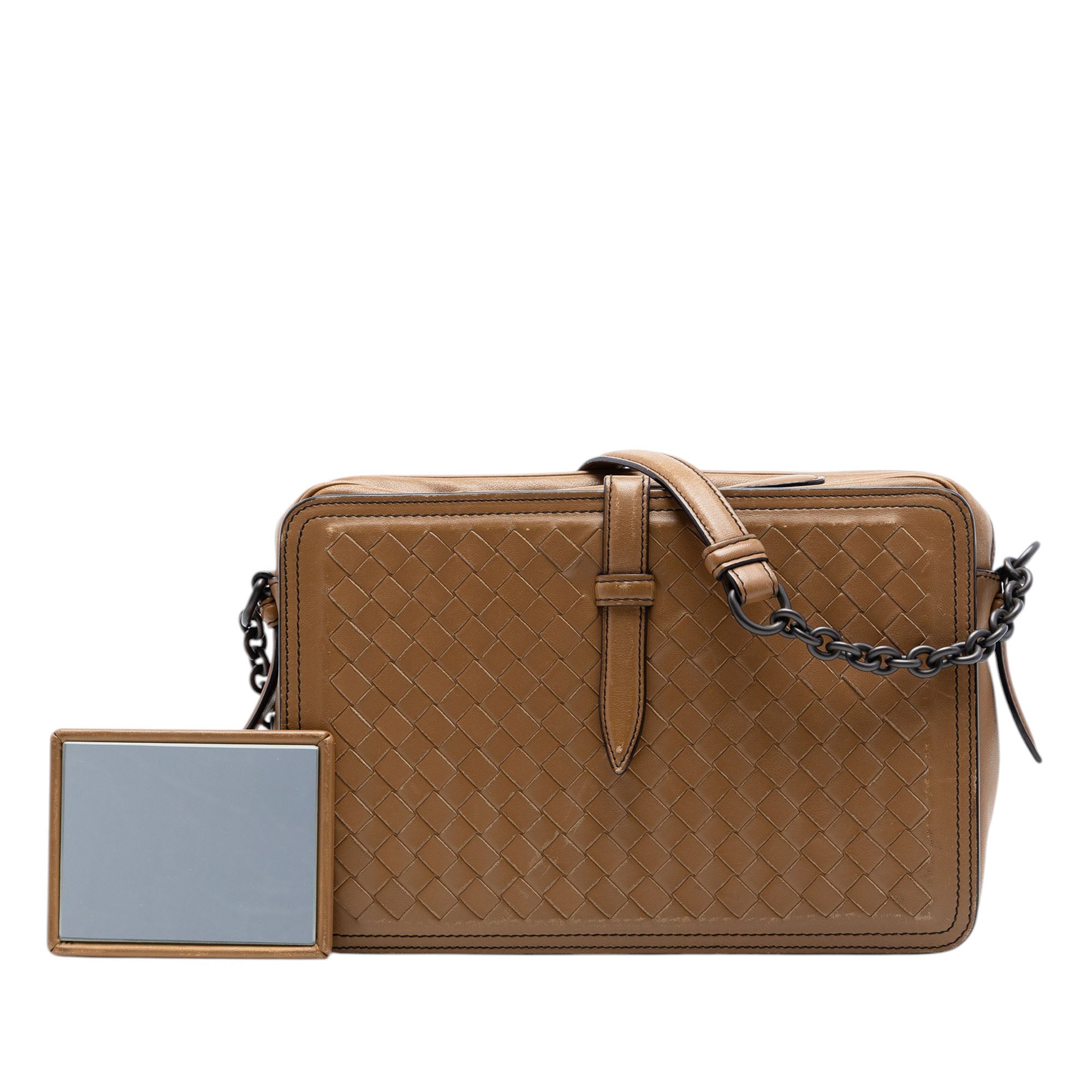 Nappa Intrecciato Belt Flap Camera Bag - Image 7