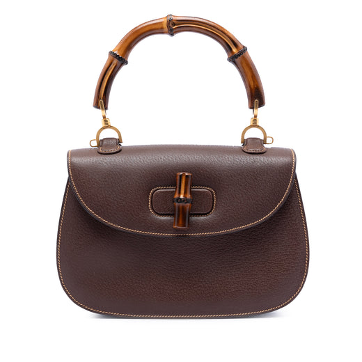 Medium Calfskin Bamboo Top Handle Bag - Image 1