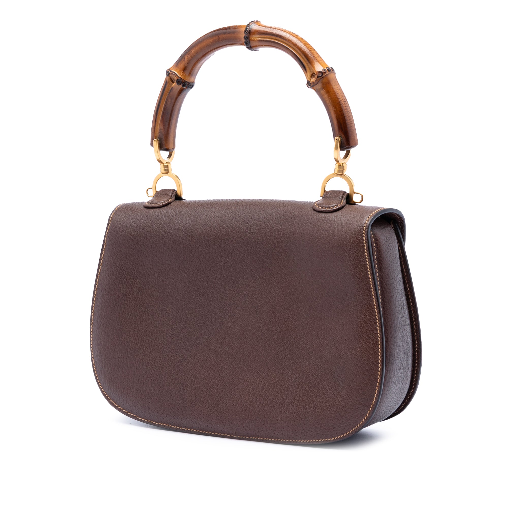 Medium Calfskin Bamboo Top Handle Bag - Image 2