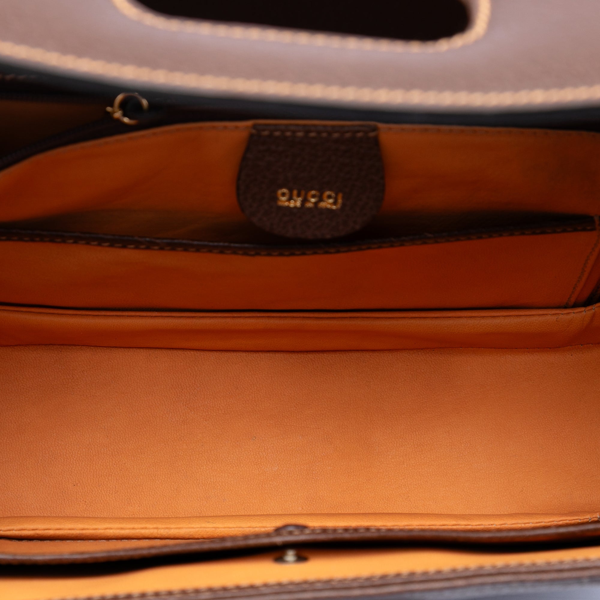 Medium Calfskin Bamboo Top Handle Bag - Image 4