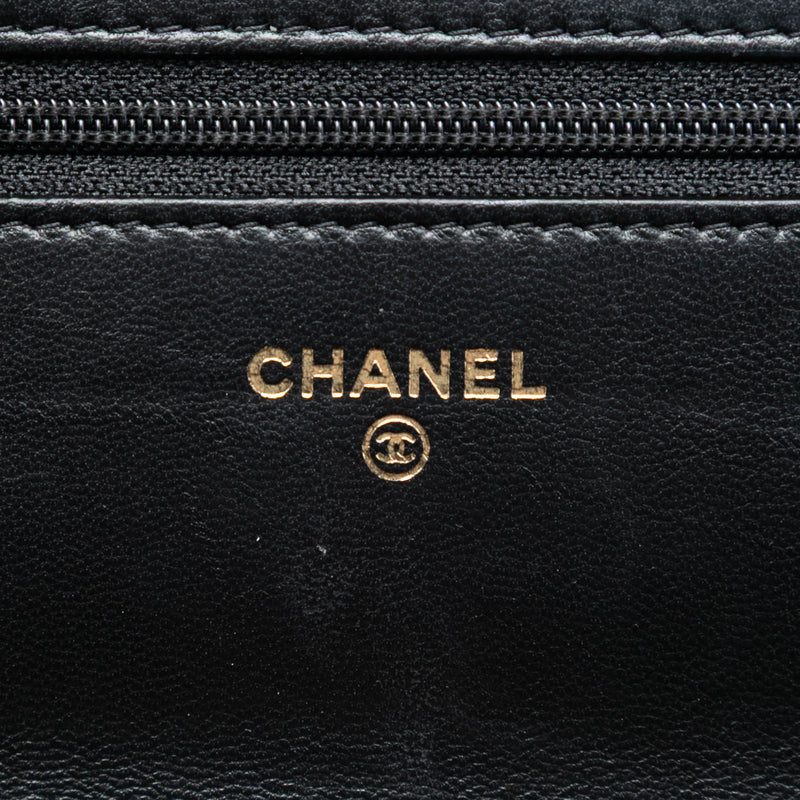 Quilted Lambskin Golden Class Wallet On Chain - Image 5